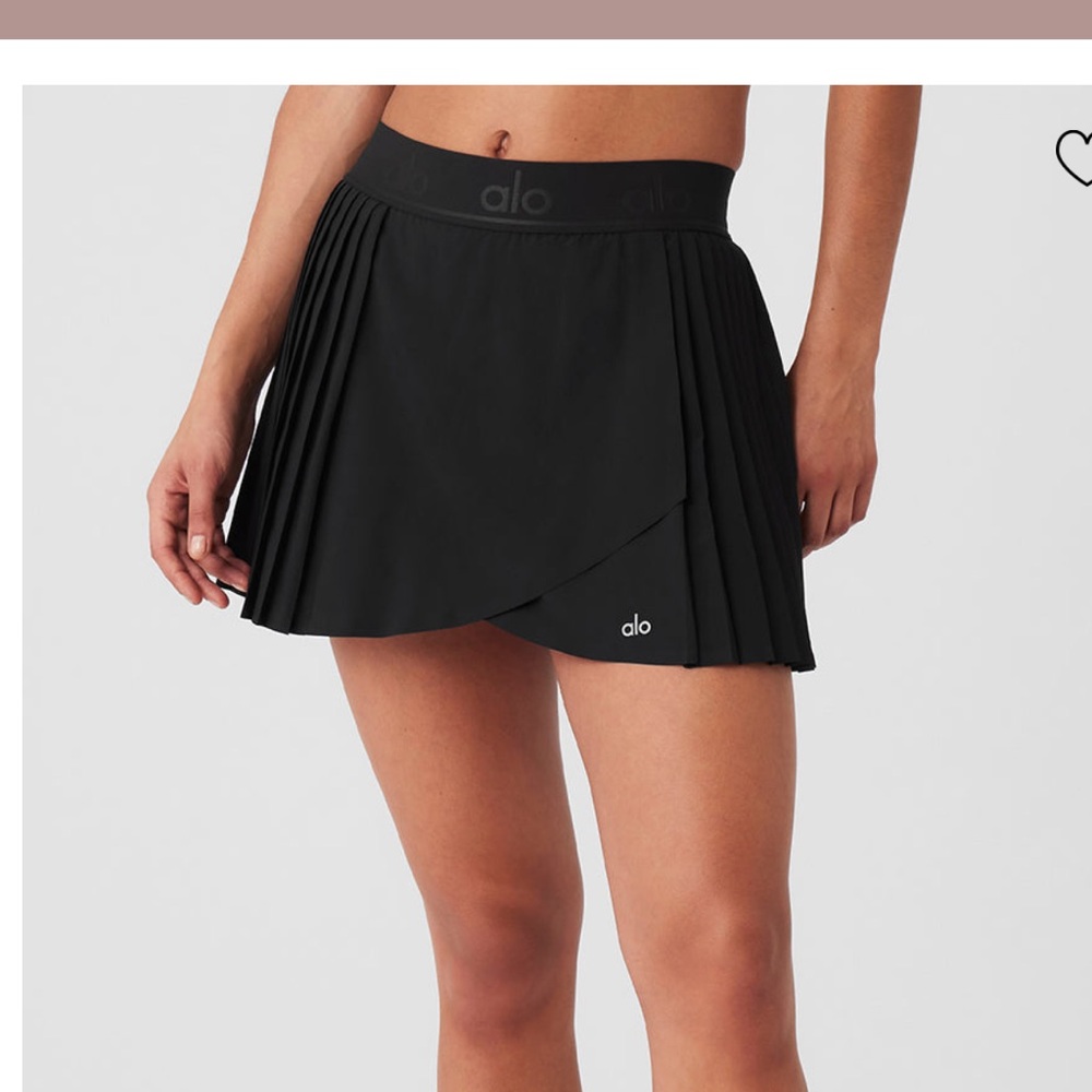 ALO Yoga Black aces tennis skirt